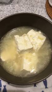 くずし豆腐とたっぷりねぎのスープ
