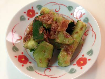 きゅうりのたたき梅あえ