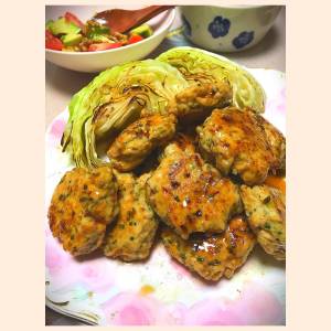 鶏つくねの照り焼き