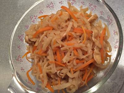 切り干し大根のうす味煮