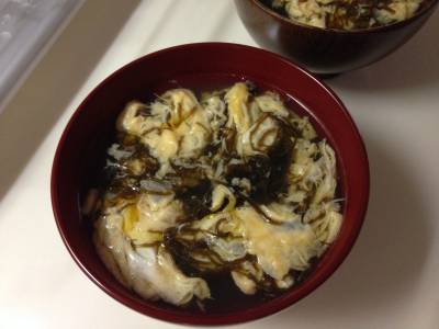 もずくのかきたま汁