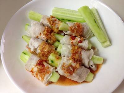 ゆで豚のピリ辛ソース（パイペンロー）