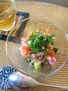 トマトとたこのちらしずし