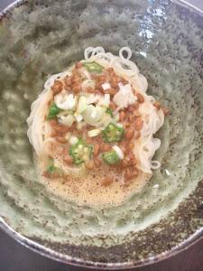 納豆スパゲティ