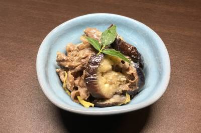 牛肉となすのみそ炒め