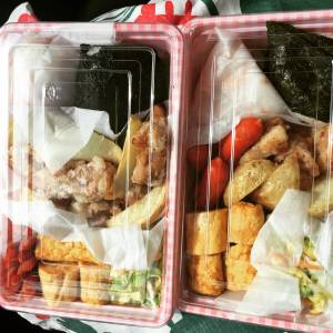 塩ざけご飯のおにぎり