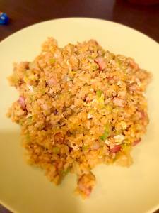 シンプルレタスチャーハン