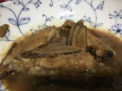 新ごぼうと手羽中の甘酢炒め煮