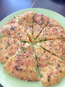 卵とにら入りおこげご飯