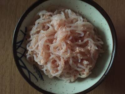 しらたきの明太子炒め