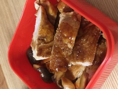 鶏の照り焼き 黒酢風味