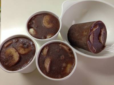 バナナココアミルクアイスキャンデー