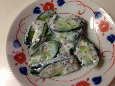 きゅうりのマスタードソース