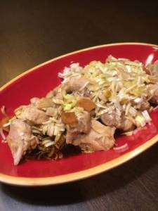 ゆで鶏の甘辛ソース