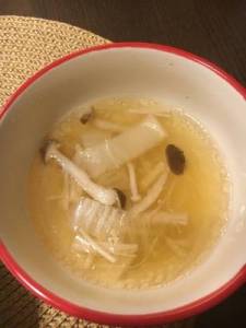 春雨と白菜のおかずスープ