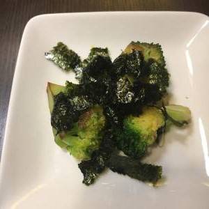 ブロッコリの塩のり炒め