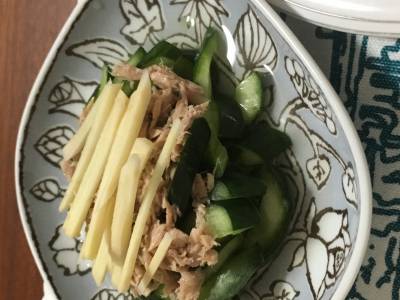 きゅうりの甘酢サラダ