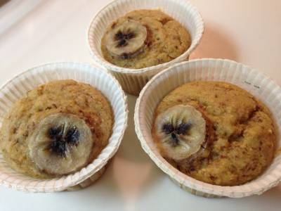 米粉のバナナマフィン