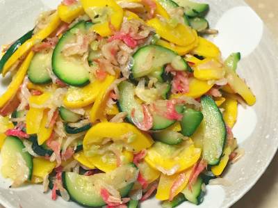 ズッキーニと桜えびの炒め物