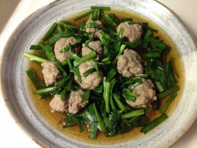 にらとひき肉のすき煮