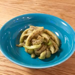 なすのシンプル塩炒め