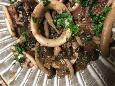 いかのワタ炒め