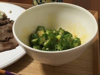 オクラのアンチョビあえ