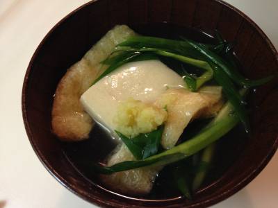 高野豆腐のしょうがあん