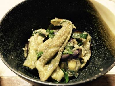 なすと青じそのナムル