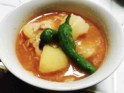 ツナとじゃがいものトマト煮