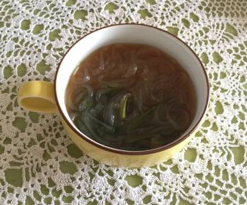 にらと春雨のスープ