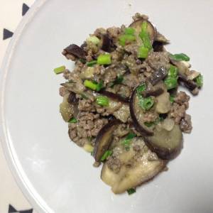 牛肉となすのみそ炒め