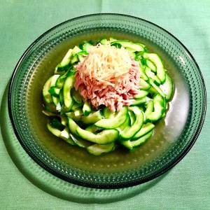 きゅうりの甘酢サラダ