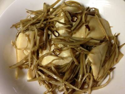 きんぴら豆腐