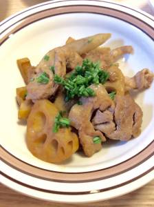 豚肉とれんこんの炒め煮