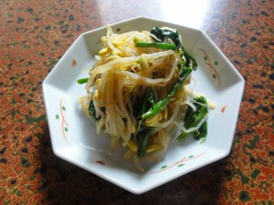 豆もやしのピリ辛風味