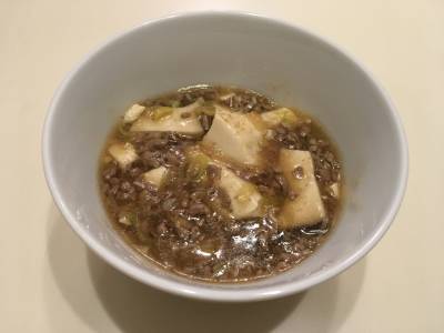 豆腐とひき肉の煮物