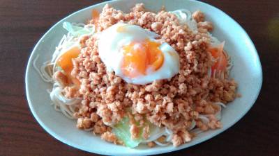 鶏そぼろうどん