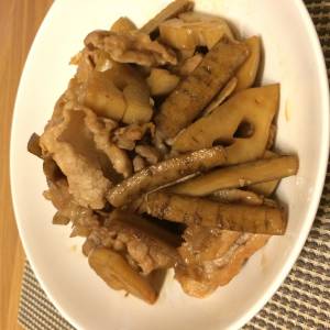 豚肉とれんこんの炒め煮