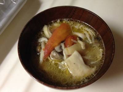 きのこのスープ