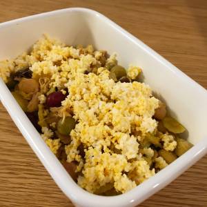 豆とツナのミモザサラダ