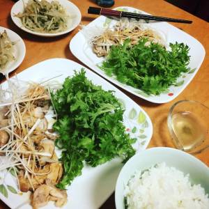 鶏ロール蒸しレモンジンジャーソース