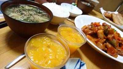 みかんの寒天寄せ