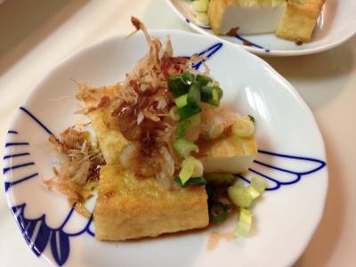 焼き厚揚げの大根おろしがけ