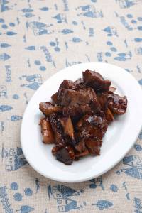 エリンギと豚肉のバルサミコ煮込み