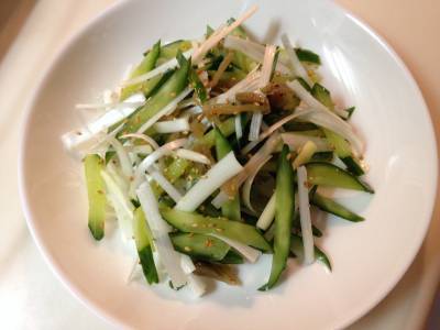 きゅうりとザーサイのあえもの