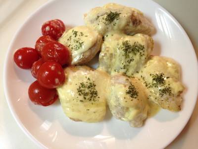 鶏むね肉のマヨチーズ焼き