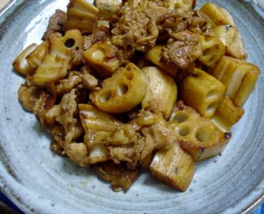 豚肉とれんこんの炒め煮