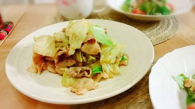 キャベツと豚肉のみそ炒め