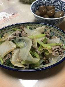 大根と牛肉のおかずナムル